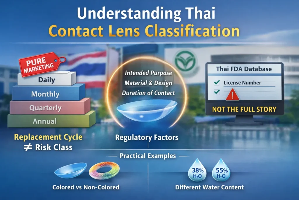 Contact Lens Classification Thailand Rule 5 Risk Class & Grouping