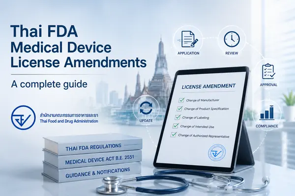 Thai FDA Medical Device License Amendments | A complete guide